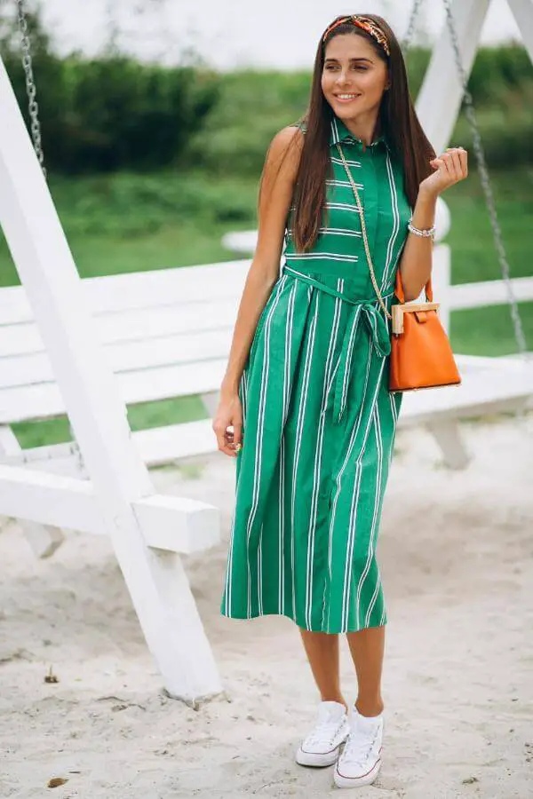 Summer Dress With Sneakers Outfit