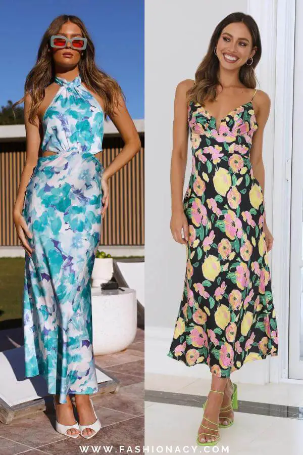 Summer Floral Dress Long