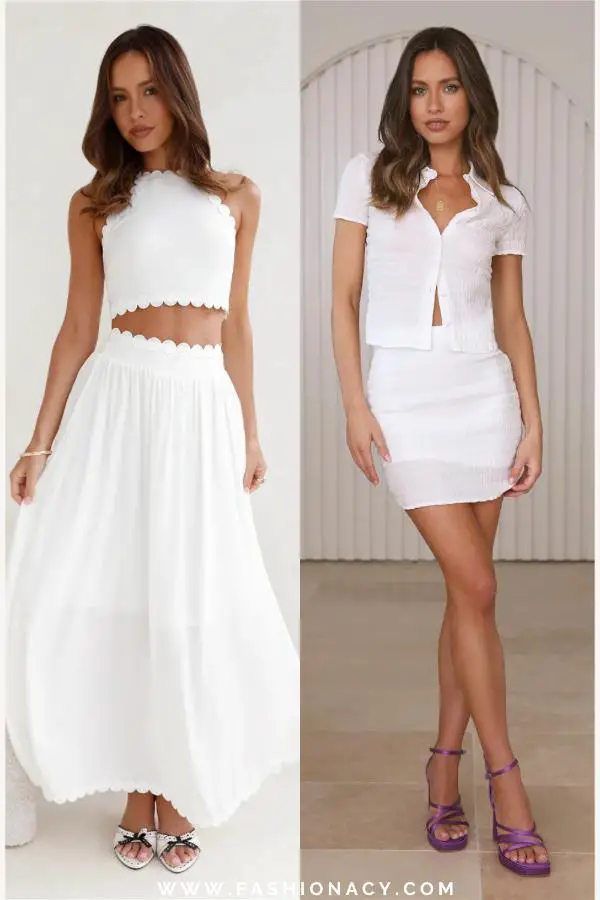 White Skirt Outfit Summer