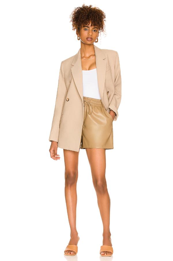 Faux Leather Shorts Outfit Casual