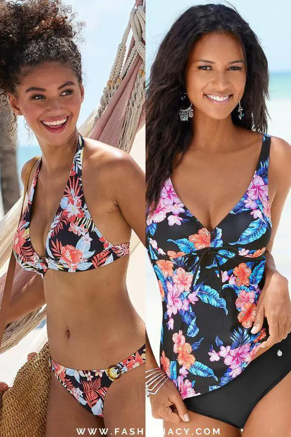 Tropical Print Swimsuit