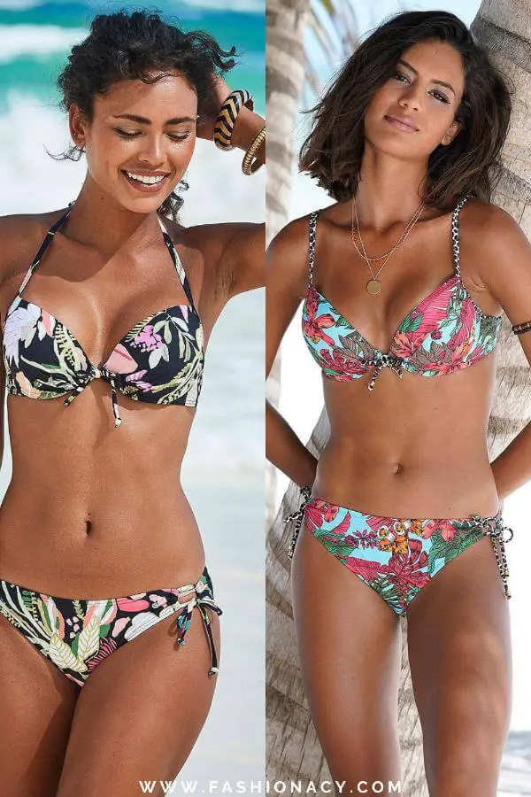 Tropical Print Swimwear