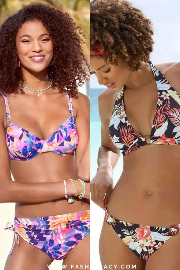 Tropical Swimwear Black Women