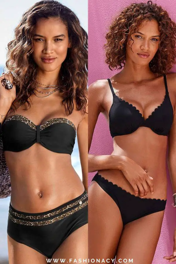 Underwire Black Swimwear