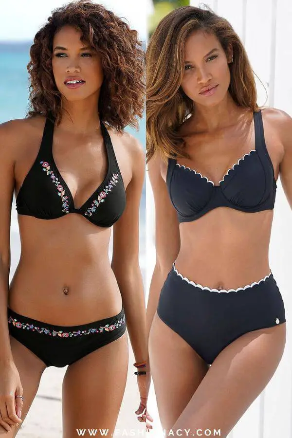 Underwire Swimsuit Black