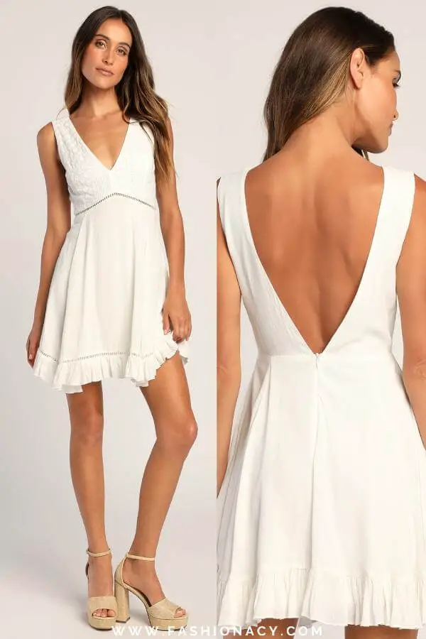 Backless Summer Dress Casual