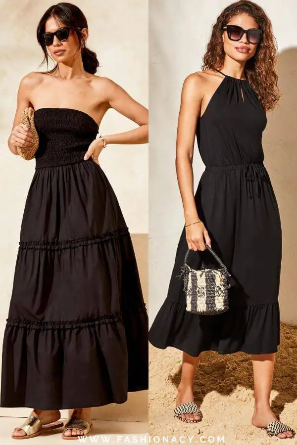 Black Summer Dress Outfit