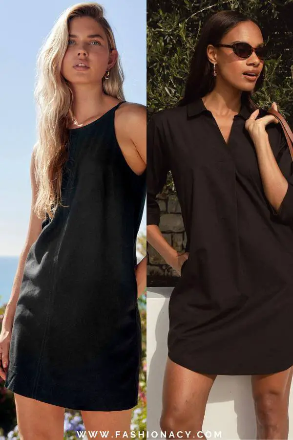 Black Summer Dress Short