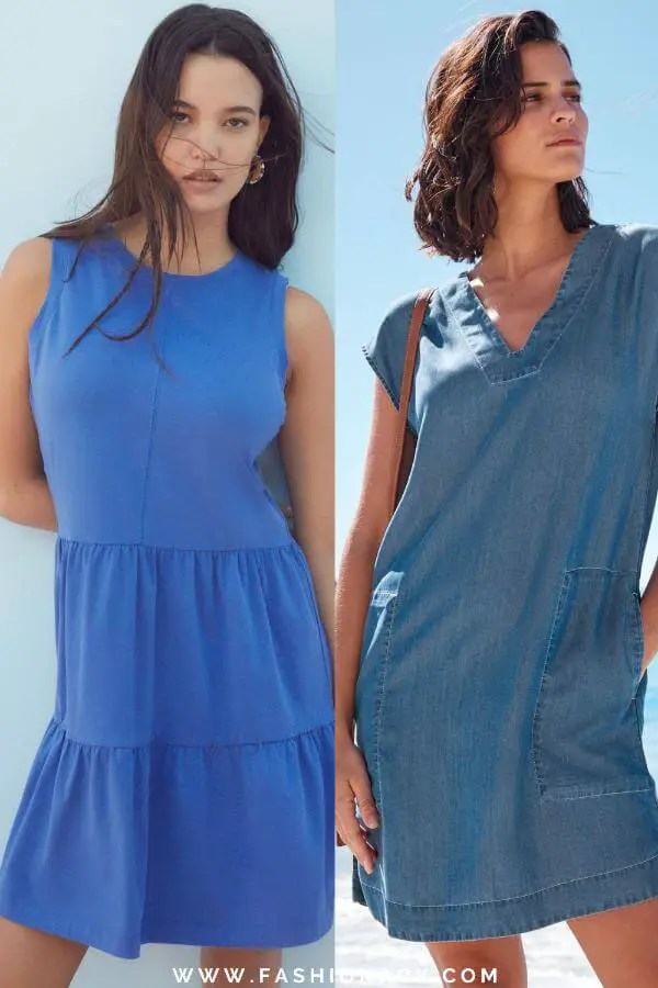 Short Blue Summer Dress 