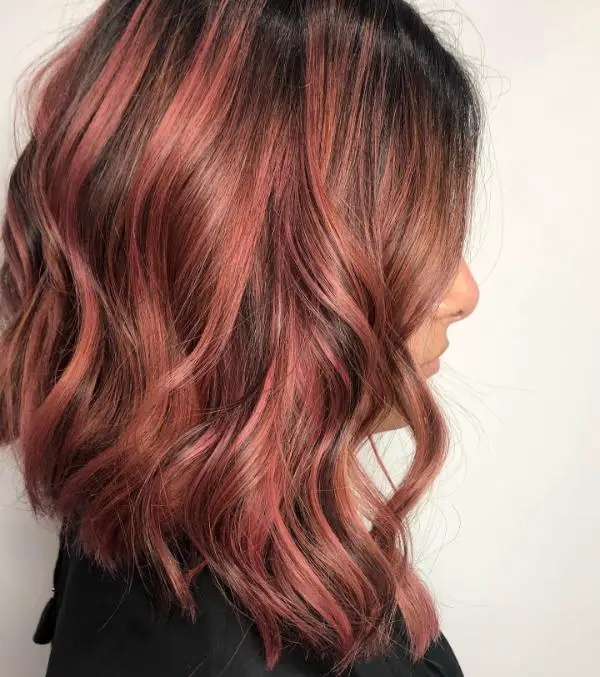 Cherry Blonde Hair Rose Gold