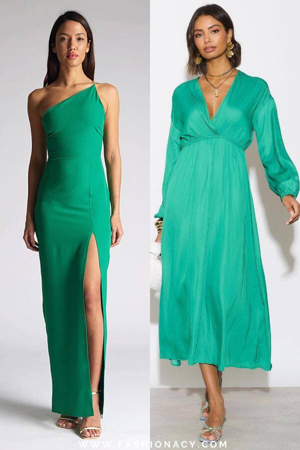 Green Summer Dress Long