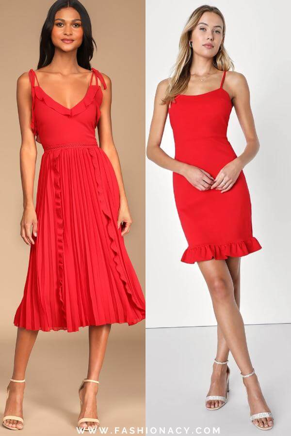 Red Summer Dress Casual
