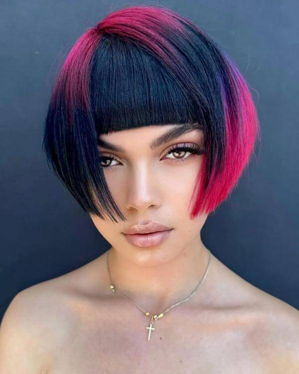 Short French Bob Thick Hair