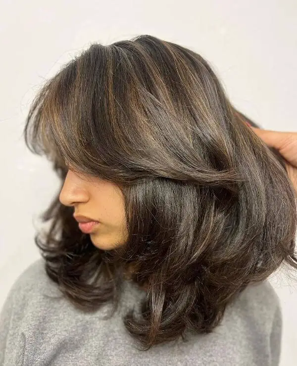 Butterfly Cut With Highlights