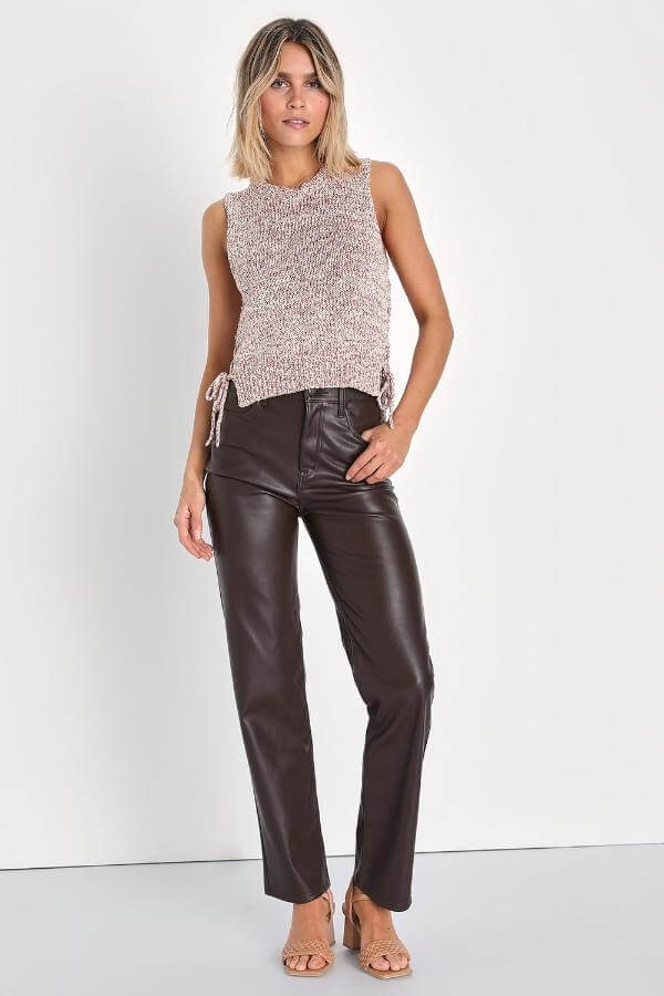 How to Style Sweater Tank Tops 