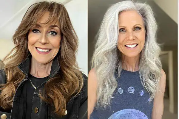 Long Hair cuts For 60 Year Old Women