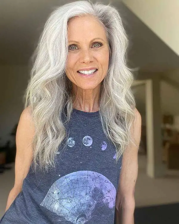 Long Haircuts For 60 Year Old Women