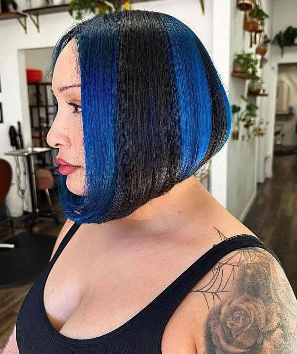 Blue and Black Hair Color