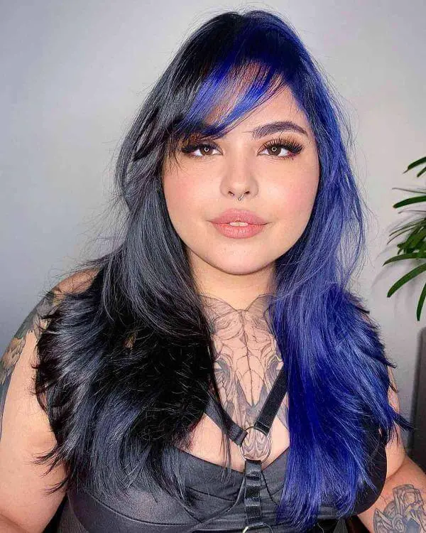 Blue and Black Hairstyle Ideas 