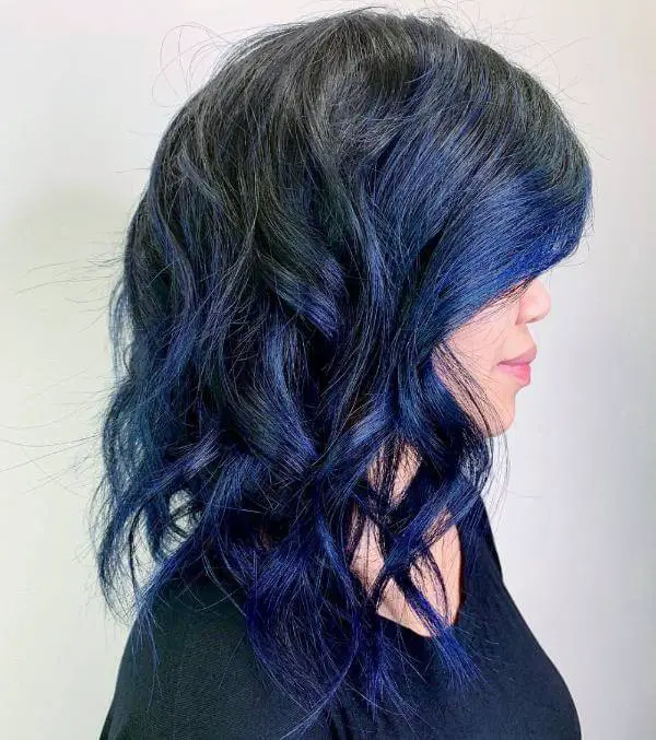 Blue and Black Hairstyles 