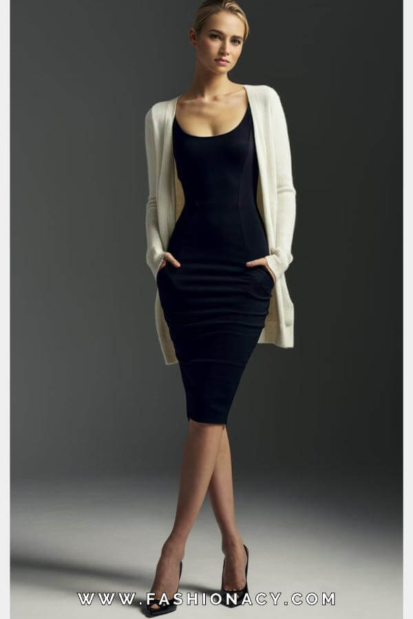 Bodycon Dress With Cardigan