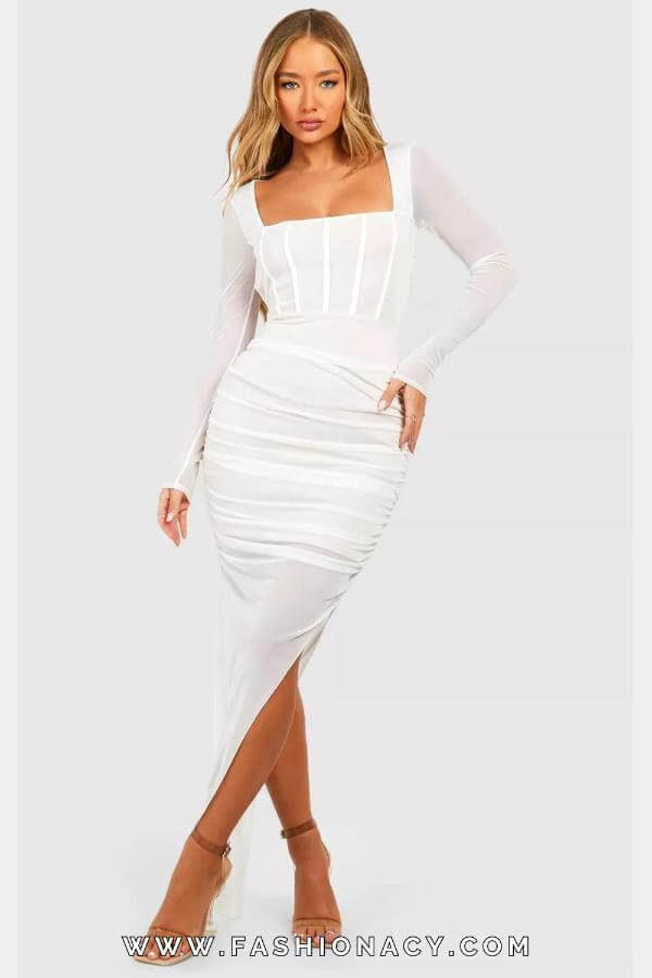 Bodycon Dress With Sleeves