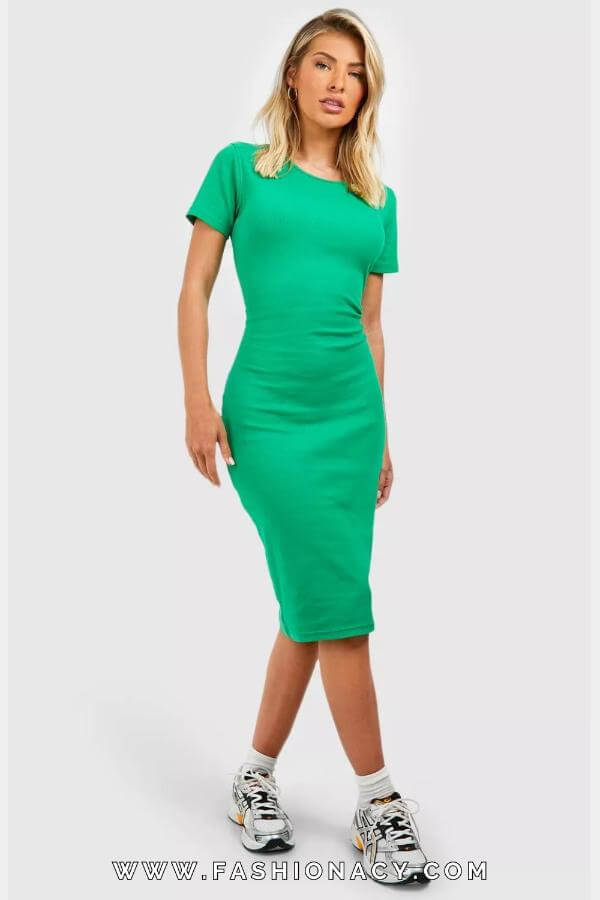 Bodycon Dress With Sneakers