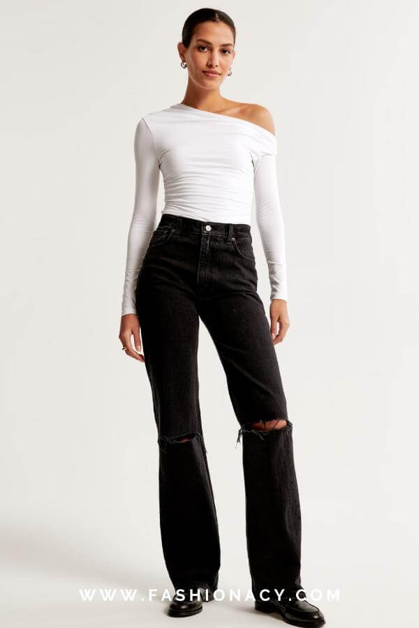 Distressed Denim Outfit Ideas