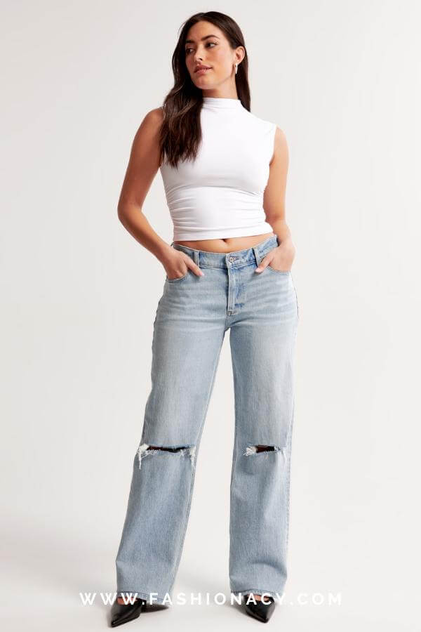 Distressed Denim Outfit Summer