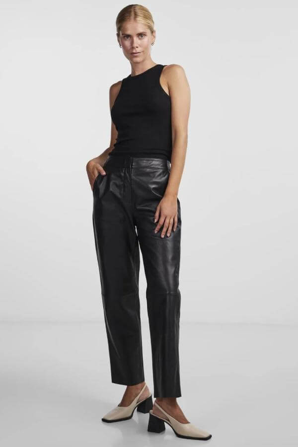 Leather Pants Night Outfit