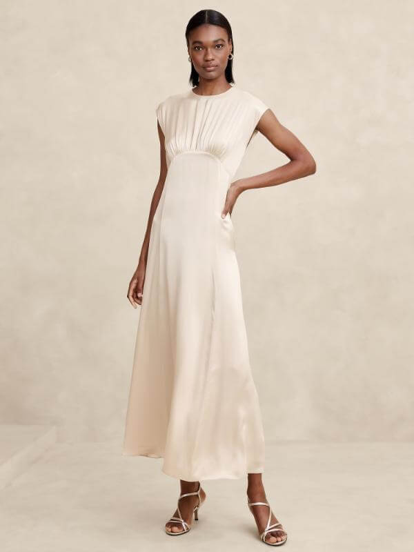 Long Silk Dress Outfit