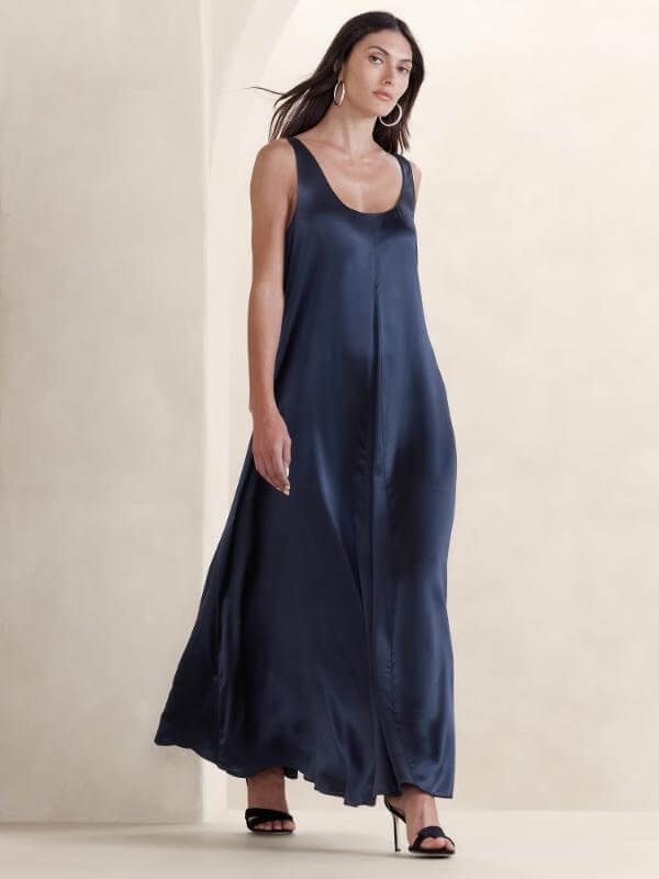 Long Silk Dress