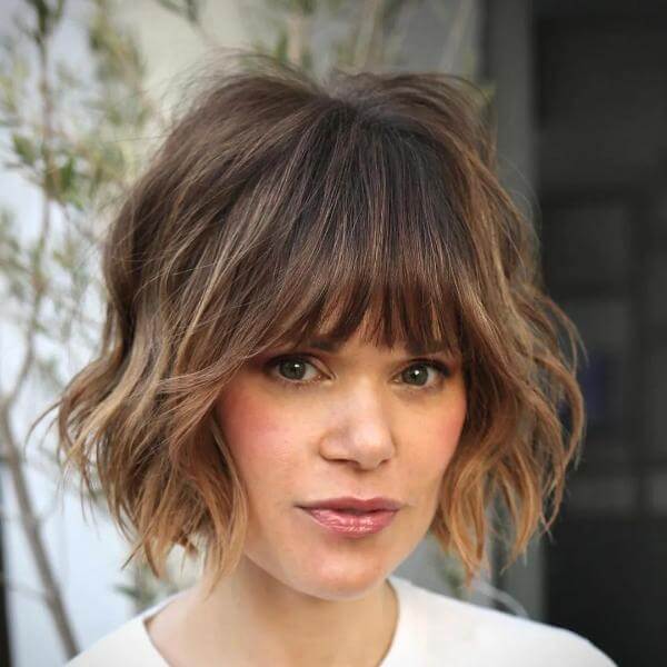 Messy Short Hair With Bangs