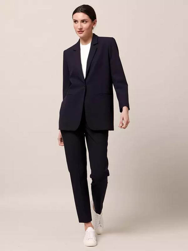 Navy Blazer With Black Pants