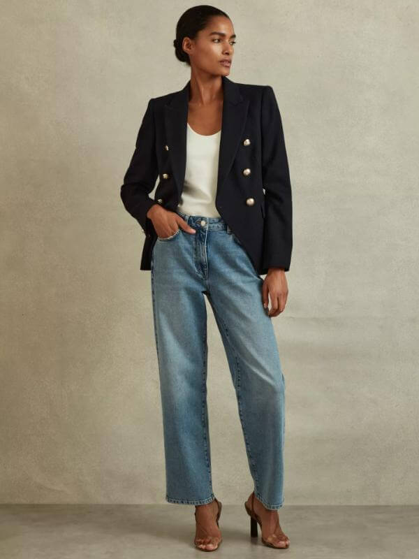 Navy Blazer With Jeans