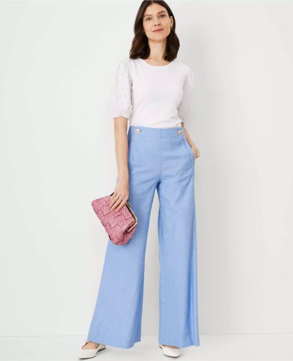 Palazzo Pants and Top Outfit