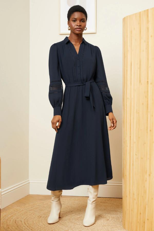 Shirtdress Styling Outfit Winter