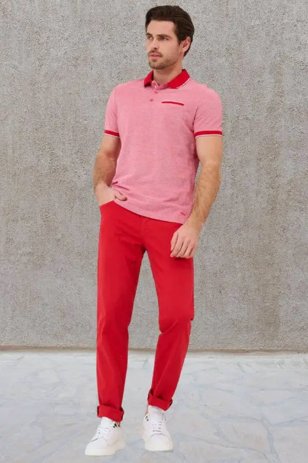 Red Pants Male Outfit