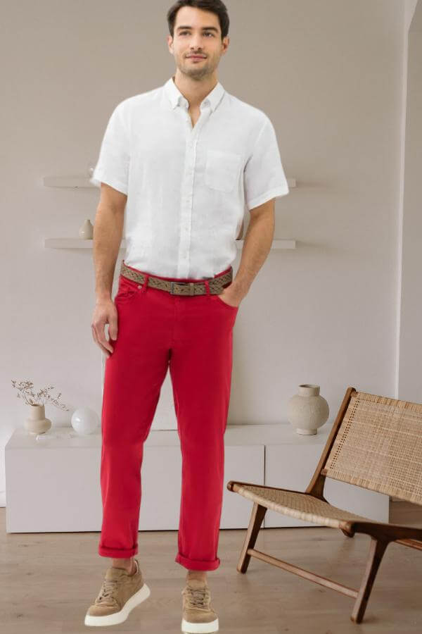 Red Pants Men Aesthetic