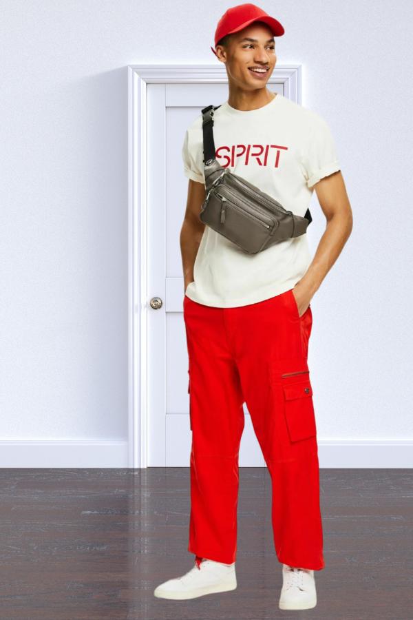 Red Pants Men Outfit Casual