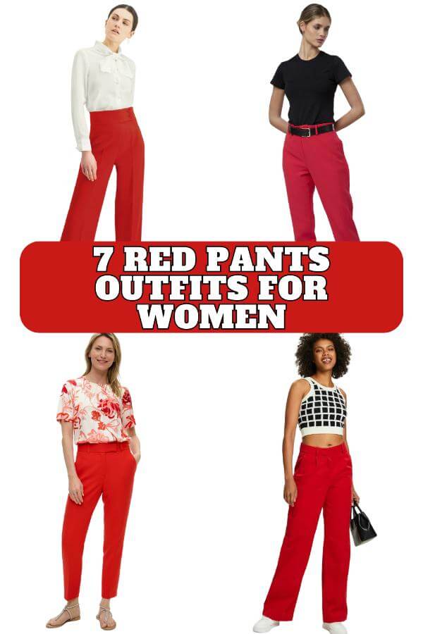 Red Pants Outfits For Women