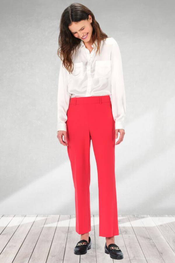 Red Pants With White Shirt