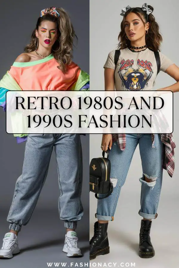 Retro 1980s and 1990s Fashion