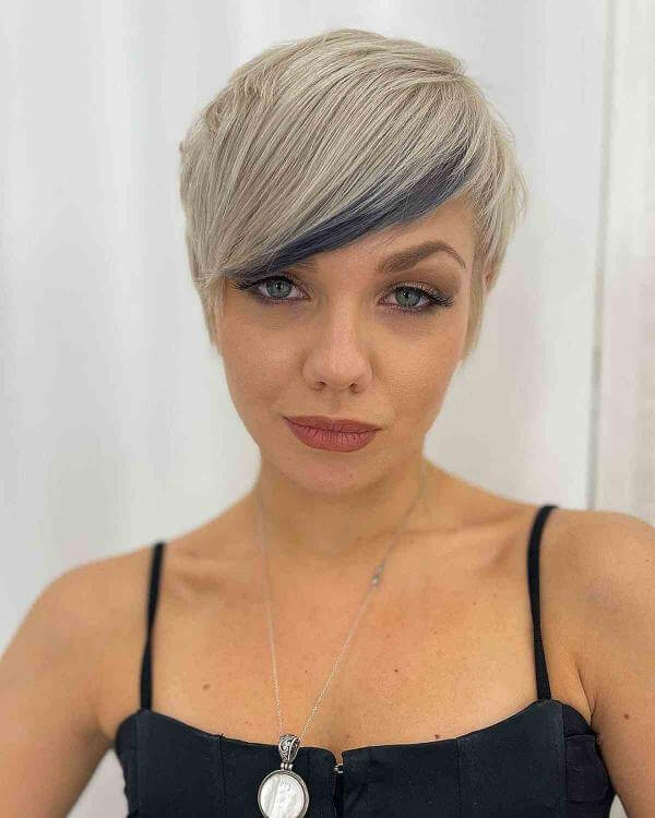 Side Swept Bangs Short Hair