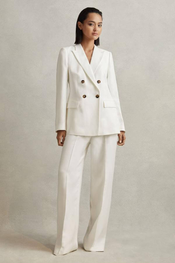 White Blazer Elegant Outfit