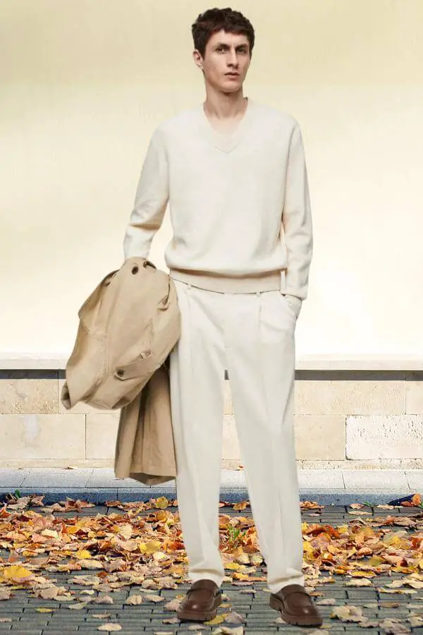 White Pants Men Winter