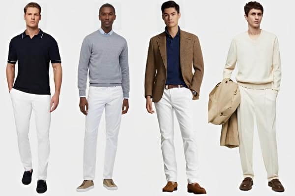 White Pants Outfit Ideas Men