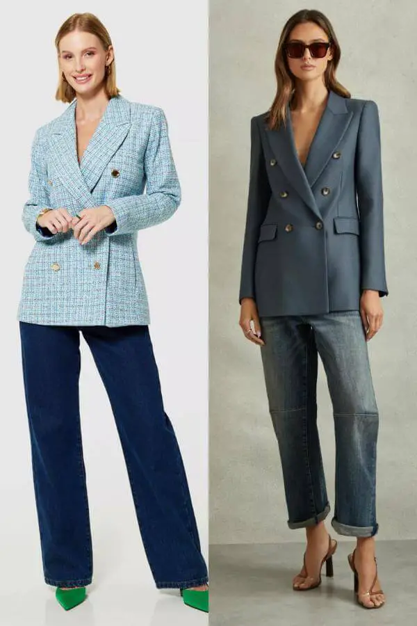 Blazer and Jeans Going Out Outfit