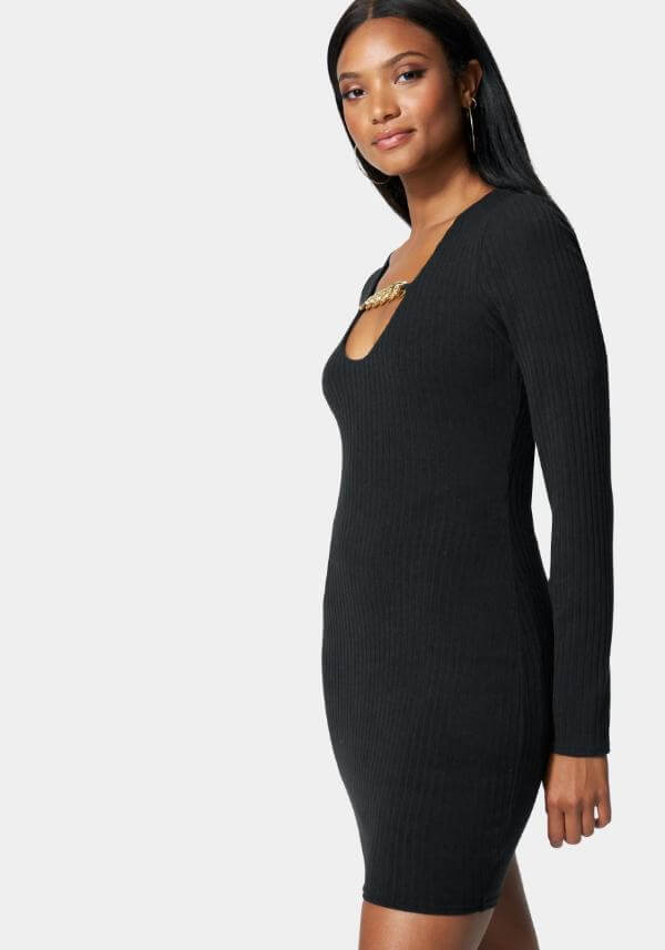 Bodycon Ribbed Mini Dress