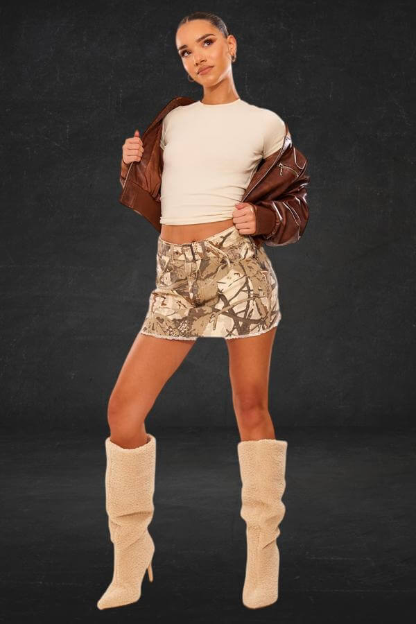Camo Skirt Outfit